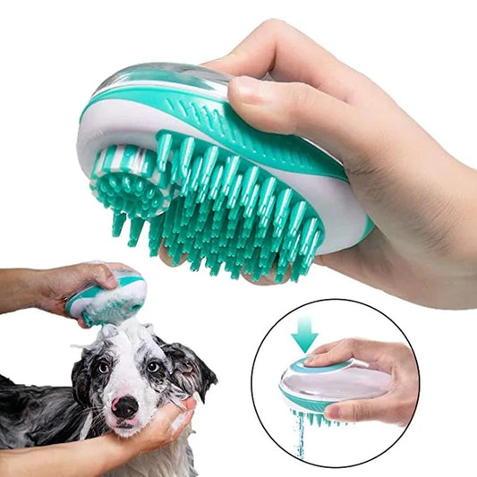 Brosse massante de douche pour chiens