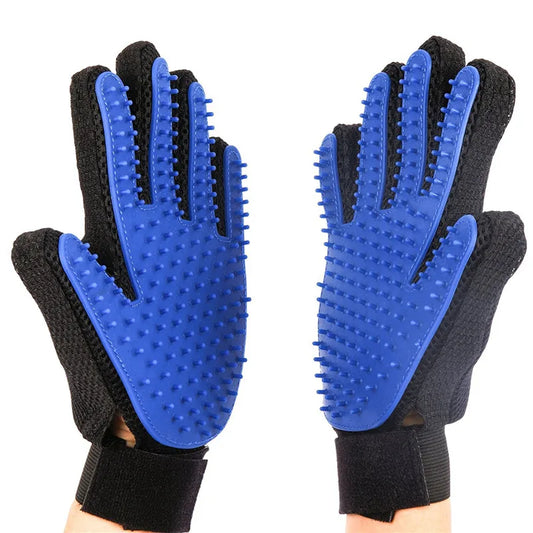 Gants brosse pour poils de chiens