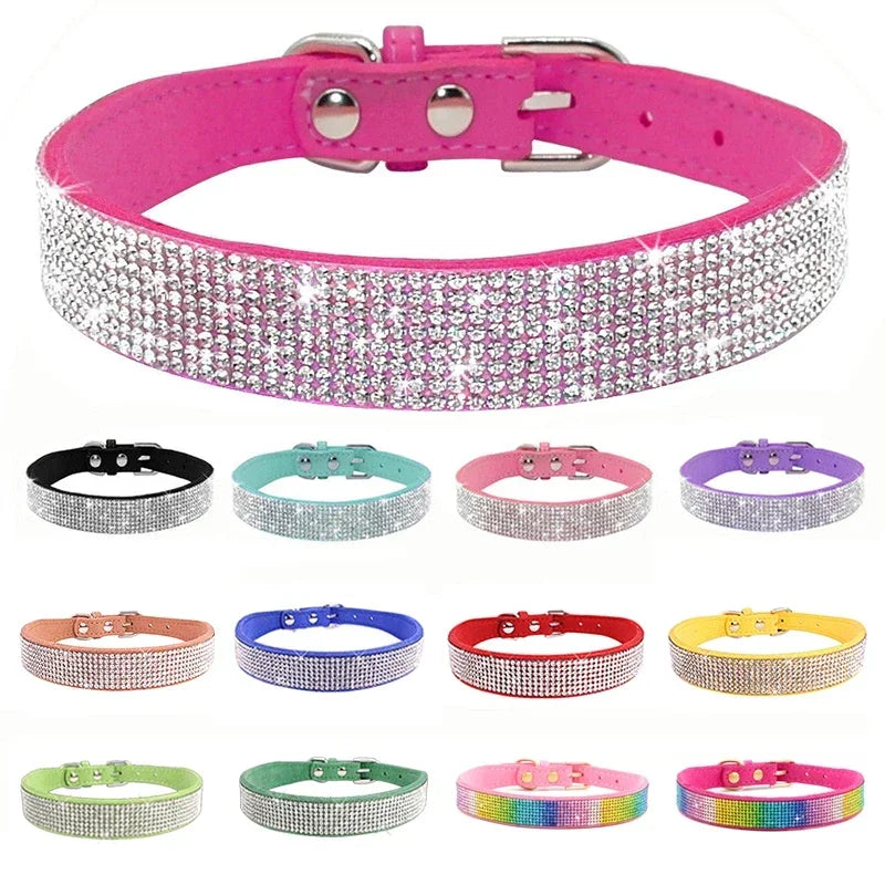 Collier imitation diamants pour chiens