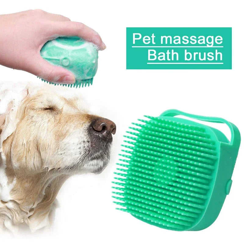 Brosse de massage de douche pour chiens